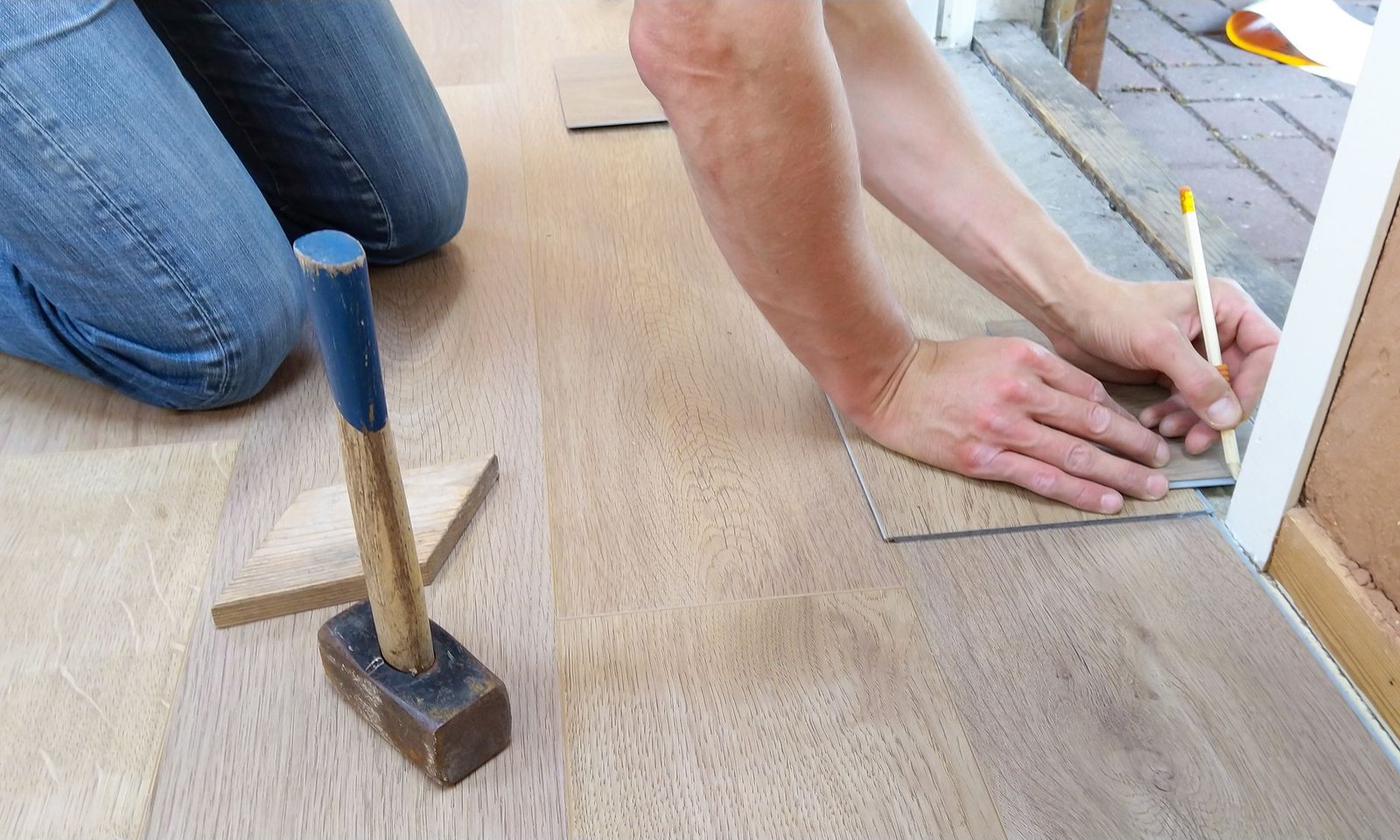 hardwood flooring installation in Orlando Florida living room renovation